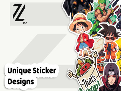 A unique sticker designs for your business using Midjourney
