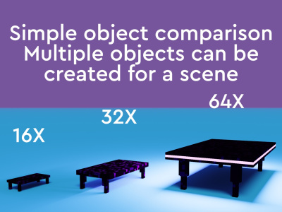 A 3D voxel object or art