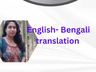 English - Bengali translation, blog writing , article writing