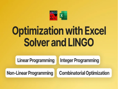 Help you in linear programming using excel solver , pom , qm | Upwork