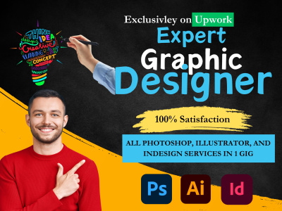 Expert Graphic Design Services using Adobe Photoshop, Illustrator, InDesign