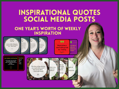 A full year of weekly Inspirational Quote posts designed for your business