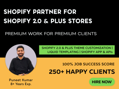 Shopify Developer to Upgrade to Shopify 2.0 Online Store Theme Update