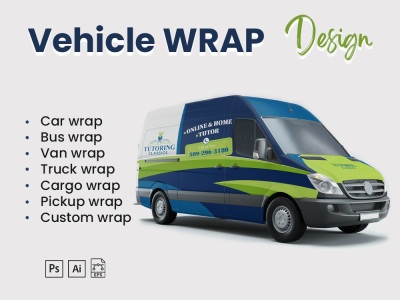 A awesome wrap for your vehicle, van wrap, car wrap
