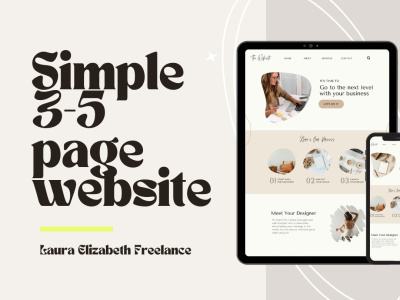 A simple 3 page website | Upwork
