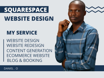 Custom Squarespace website design, Squarespace landing page design