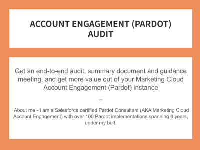 A Marketing Cloud Account Engagement (Pardot) audit