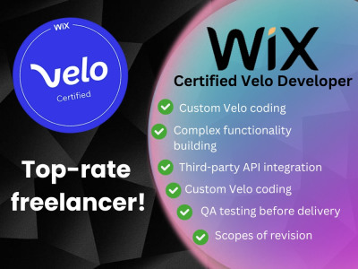 Velo development based work on Wix websites!