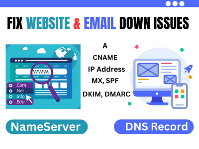 Fix website down or email not working issues
