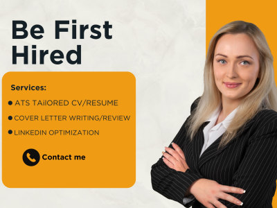 HR/ATS compliant CV/ Resume,Cover letter,and Linkedin optimization