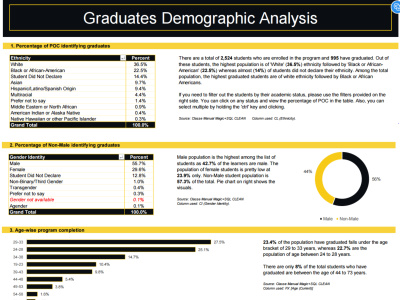 A visually appealing dashboard as per your needs