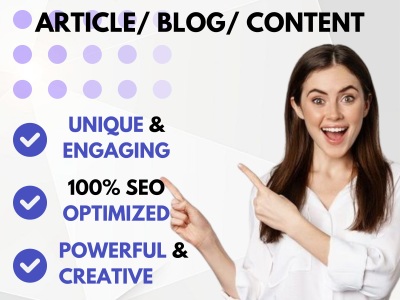 Unique article and blog writing content - Impressive Article and Blog