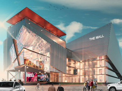 Creative architecture and interior with photo realistic 3d visualization