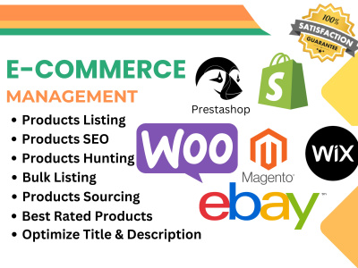 Best products listing for your Ecommerce store shopify, Woocommerce, ebay