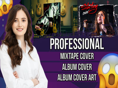 Unique design of mixtape cover, album cover, single art