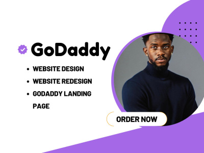 A GoDaddy Website Design, GoDaddy Website Redesign, GoDaddy Landing Page