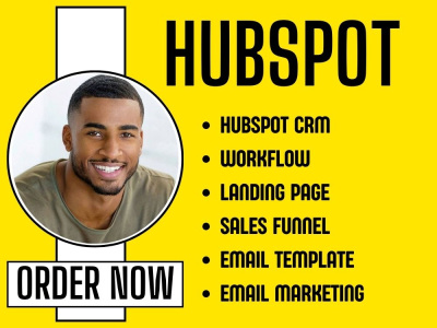 Hubspot CRM, Hubspot landing page, Hubspot Email Template, Hubspot website