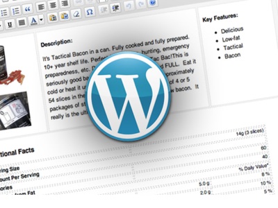 WordPress content upload update and edit