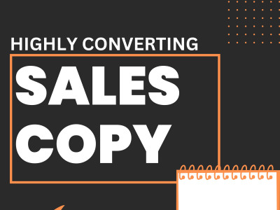 Highly converting Sales Copywriting | Website Copy | Landing Page Copy. etc
