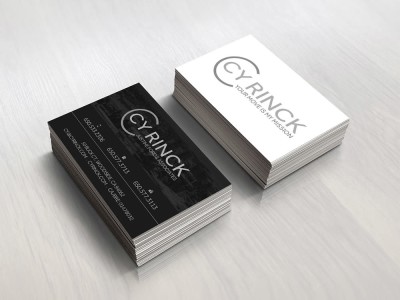A professional minimalist business card design for your company.
