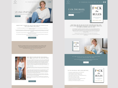 A custom-designed Squarespace website according to the Figma design