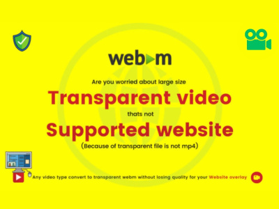 Converted transparent video file to transparent webm format for web