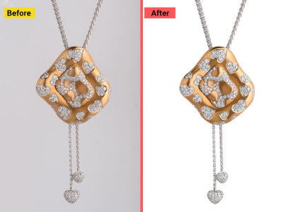 Jewelry photo editing, High-end jewelry retouching in Photoshop