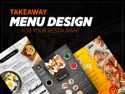 Takeaway Menu Design for your Restaurant, Bars and Cafe