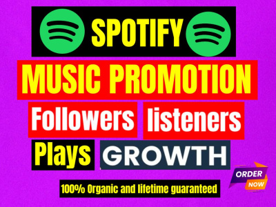 Spotify Followers, Listener Play Engagement, Spotify Music Viral Promotion