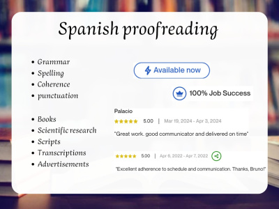 A Spanish proofreading service