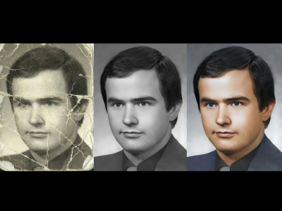 Professional photo edition, restoration, colorize old or new photos