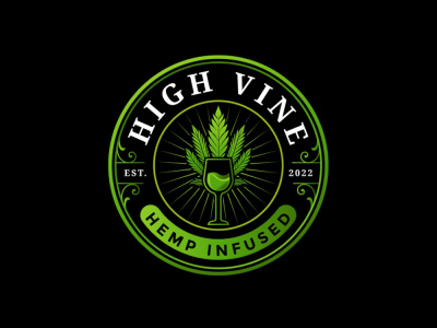 Weed marijuana hemp cannabis CBD oil cigar logo design