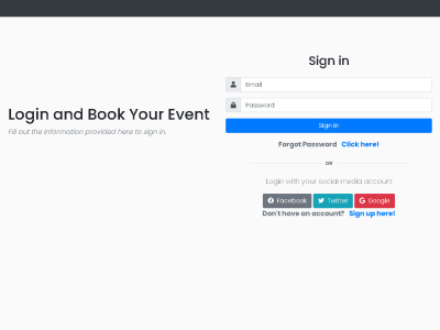 You will get Event Management System Java Springboot