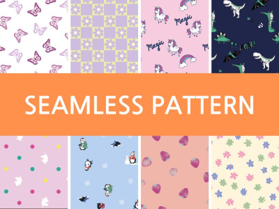 Elegant seamless pattern design for clothing, textile, wallpaper