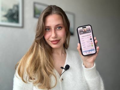 Professional selfie style female spokesperson testimonial actor UGC talking
