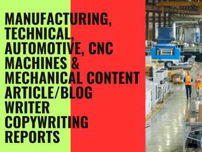 SEO article, blog for mechanical, automotive, cnc machine, manufacturing
