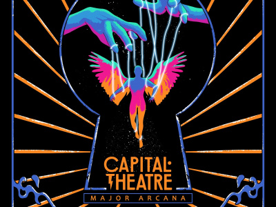 Original artwork for album, concert poster, and merchandise