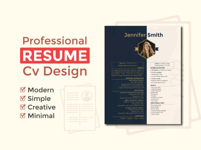 A professional resume and cover letter design