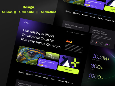 Design ai saas or ai website or ai chatbot using figma