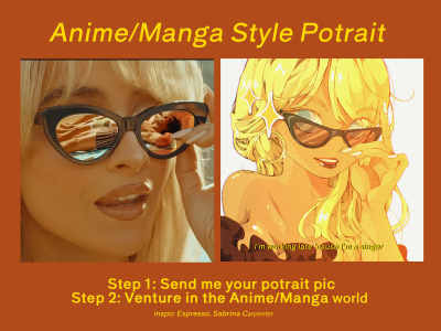 An aesthetic and unique anime/manga portrait