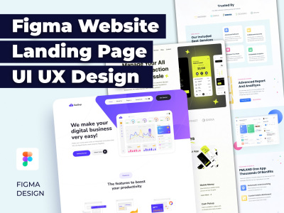 Website Design, Web Landing Page and Web Template UI UX Design in figma ...