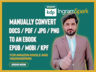 EBook Conversion, PDF to eBooks EPUB MOBI KPF, Word Docs to an ebook
