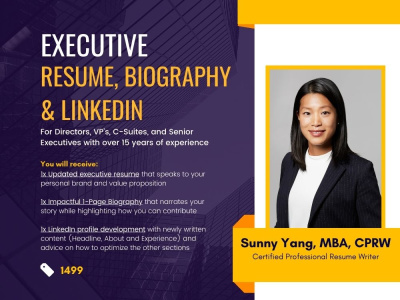 An Updated Executive Resume, Bio & LinkedIn Profile