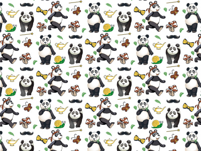 Seamless pattern design for textile, clothing, wallpaper and packaging