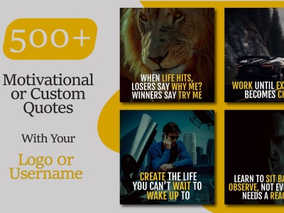 Bulk motivational quote images for social media