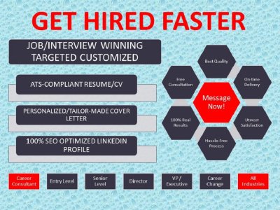 Get an HR & ATS Compliant Resume (CV) for Your Desired Positions/Fields