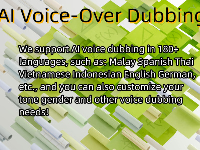 An AI voiceover 180+ languages AI voice-over dubbing