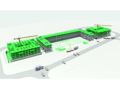 4D BIM Simulation - 4D planning - Synchro 4D - Fuzor - Navisworks - P6