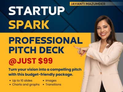 Professionally designed pitch decks
