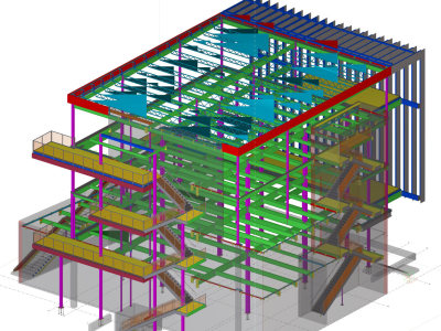 Structural and Misc steel shop drawing and Take Off with high quality